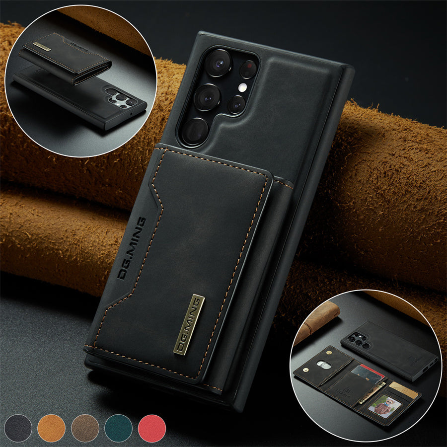 Magnex™ - Samsung Leather Case with Magnetic Wallet