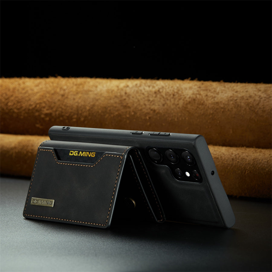 Magnex™ - Samsung Leather Case with Magnetic Wallet