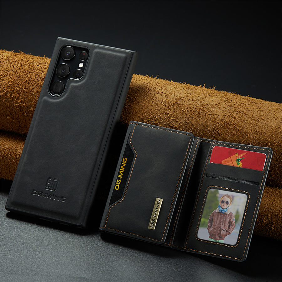 Magnex™ - Samsung Leather Case with Magnetic Wallet